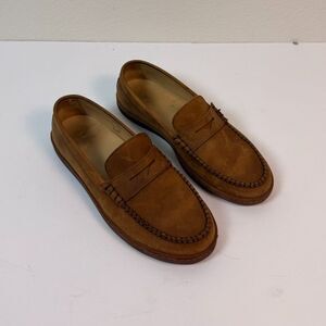 LUCA Terra Penny Loafer Mens 12 Tan Brown Leather Huckberry Lactae Hevea Sole